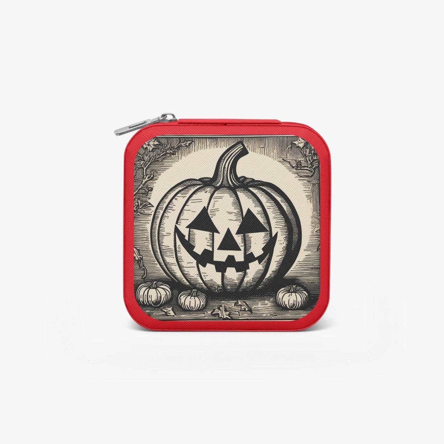 Jack-o-lantern PU Leather Jewelry Box - DeRose Seasonal