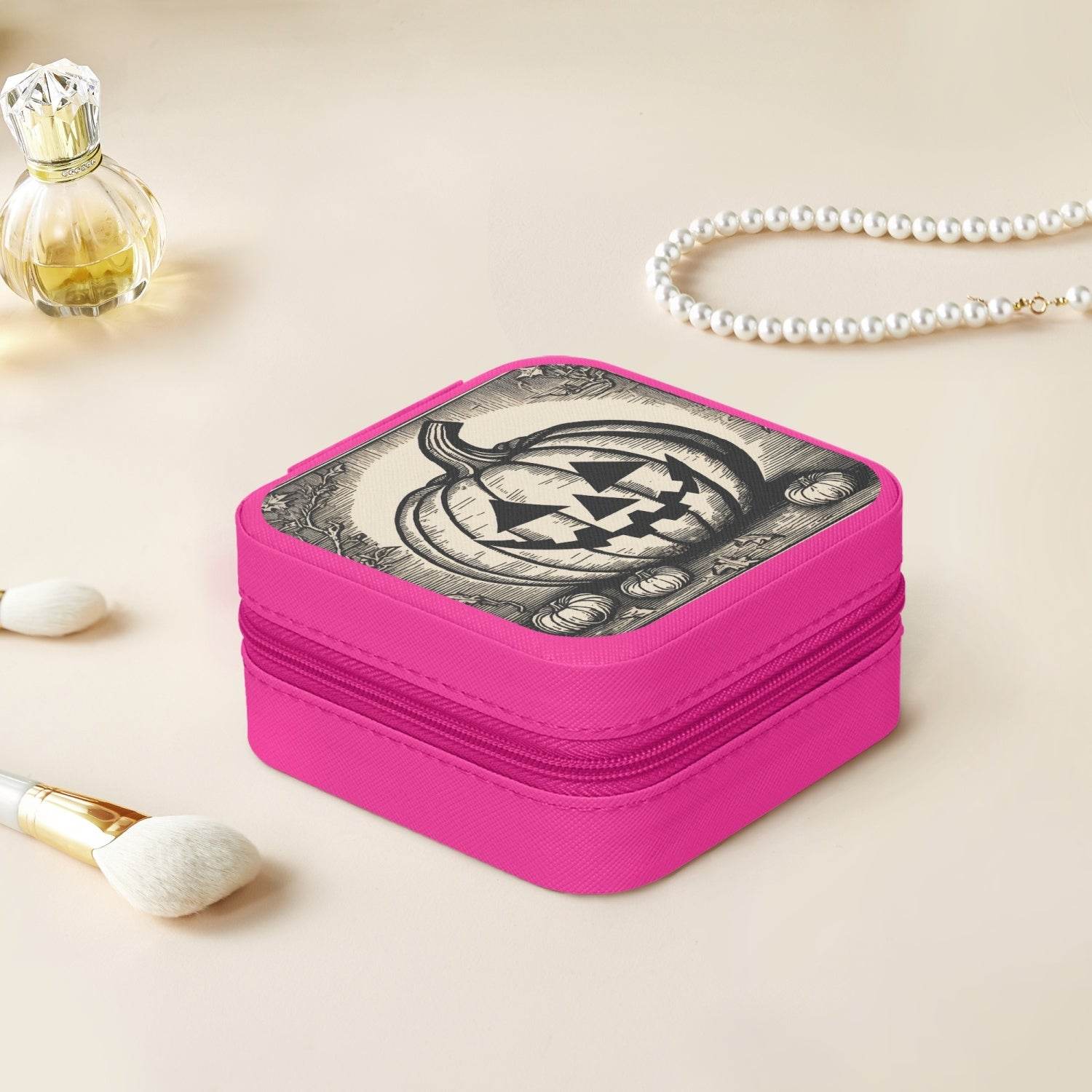 Jack-o-lantern PU Leather Jewelry Box - DeRose Seasonal