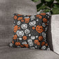 Jack-O-Lantern Spun Polyester Square Pillowcase - DeRose Seasonal