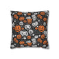 Jack-O-Lantern Spun Polyester Square Pillowcase - DeRose Seasonal