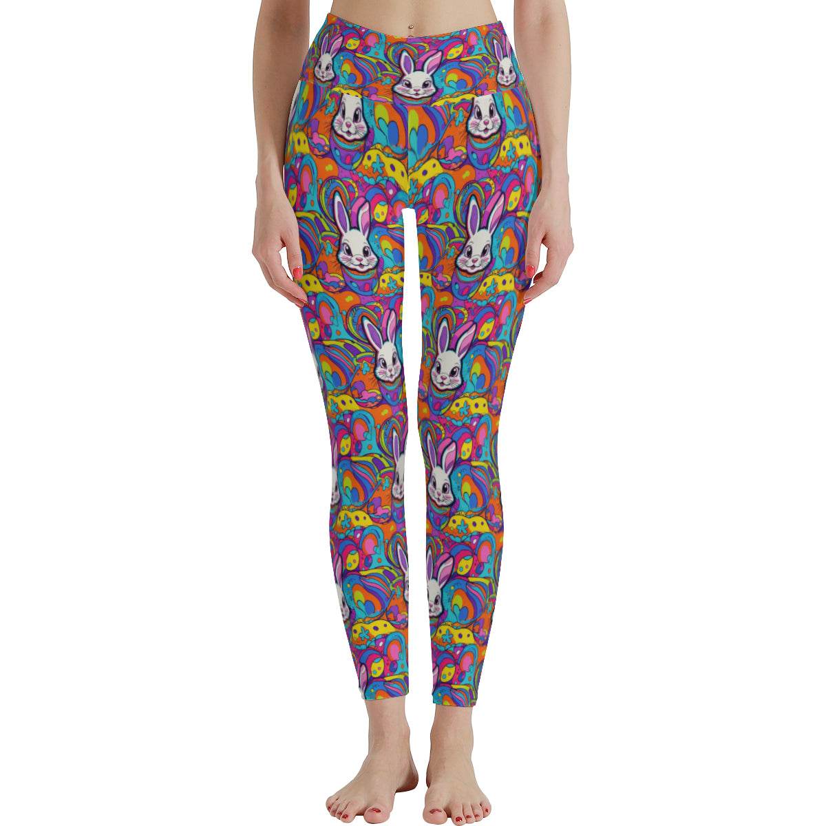 Trippy Bunny Women's Polyester Yoga pants Leggings - DeRose Seasonal