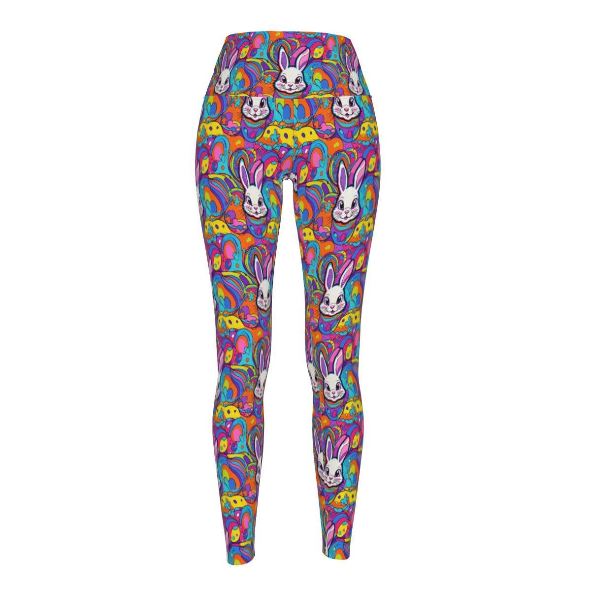 Trippy Bunny Women's Polyester Yoga pants Leggings - DeRose Seasonal