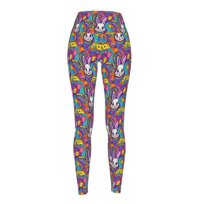 Trippy Bunny Women's Polyester Yoga pants Leggings - DeRose Seasonal