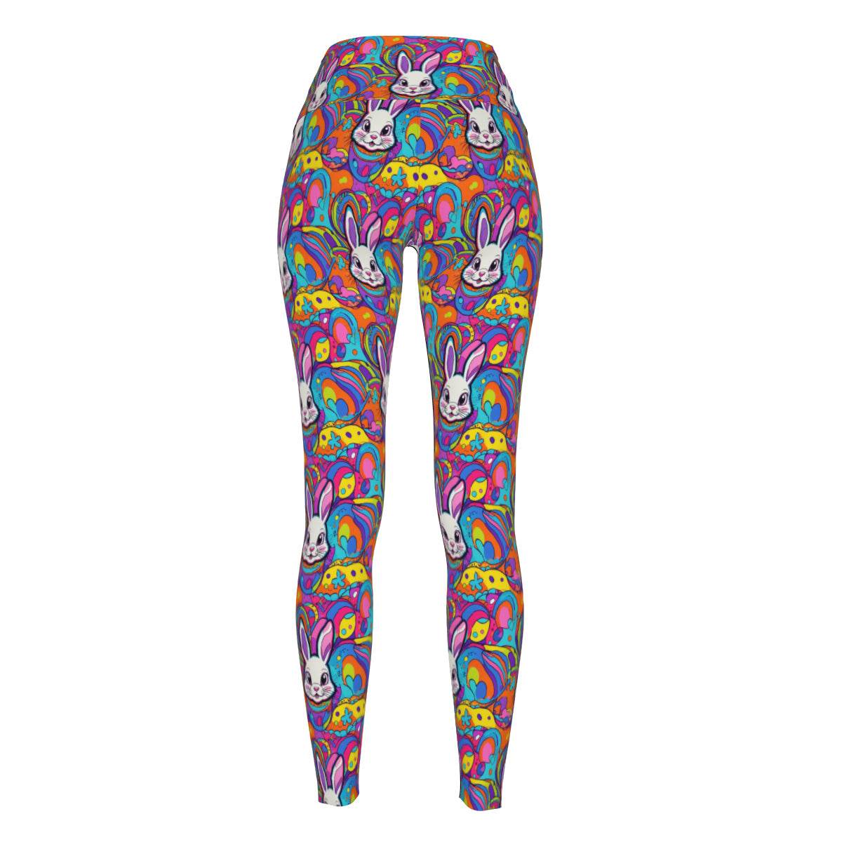 Trippy Bunny Women's Polyester Yoga pants Leggings - DeRose Seasonal