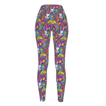 Trippy Bunny Women's Polyester Yoga pants Leggings - DeRose Seasonal