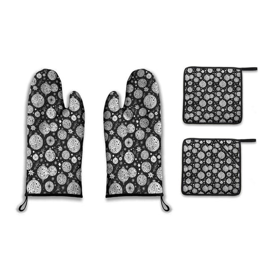 Kitchen insulation four-piece set | Polyester - Ornaments1-1 - DeRose Seasonal