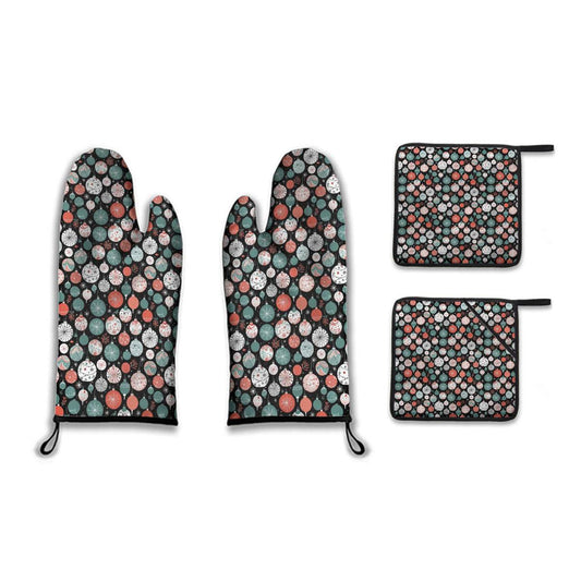 Kitchen insulation four-piece set | Polyester - Ornaments3-1 - DeRose Seasonal