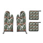 Kitchen insulation four-piece set | Polyester - pineHolly2-1 - DeRose Seasonal