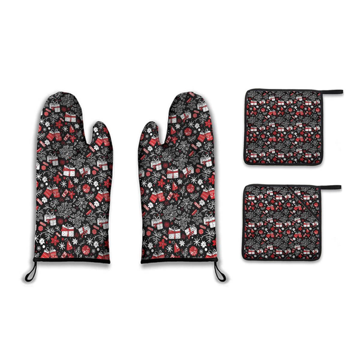 Kitchen insulation four-piece set | Polyester - presents1-1 - DeRose Seasonal