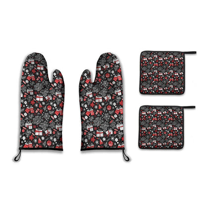 Kitchen insulation four-piece set | Polyester - presents1-1 - DeRose Seasonal