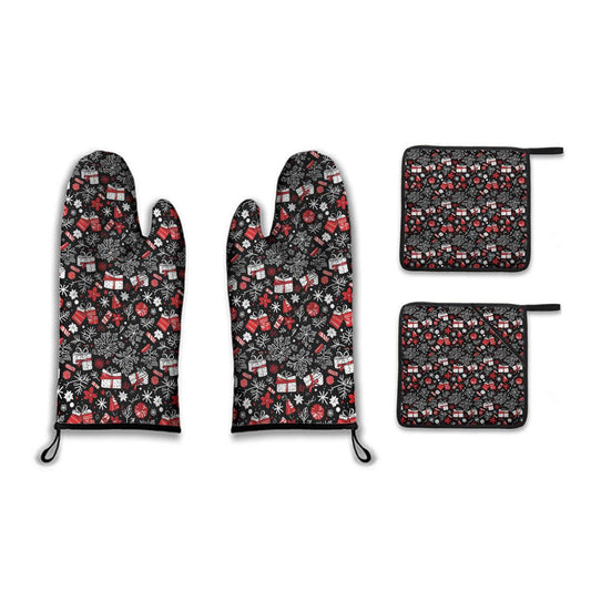 Kitchen insulation four-piece set | Polyester - presents1-1 - DeRose Seasonal