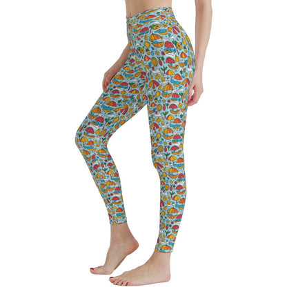 Fun of a Beach Women's Polyester Yoga pants Leggings - DeRose Seasonal