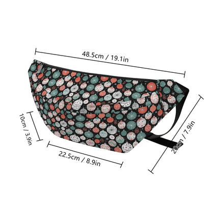 Large Christmas Colorful Ornament Fanny Pack - DeRose Seasonal