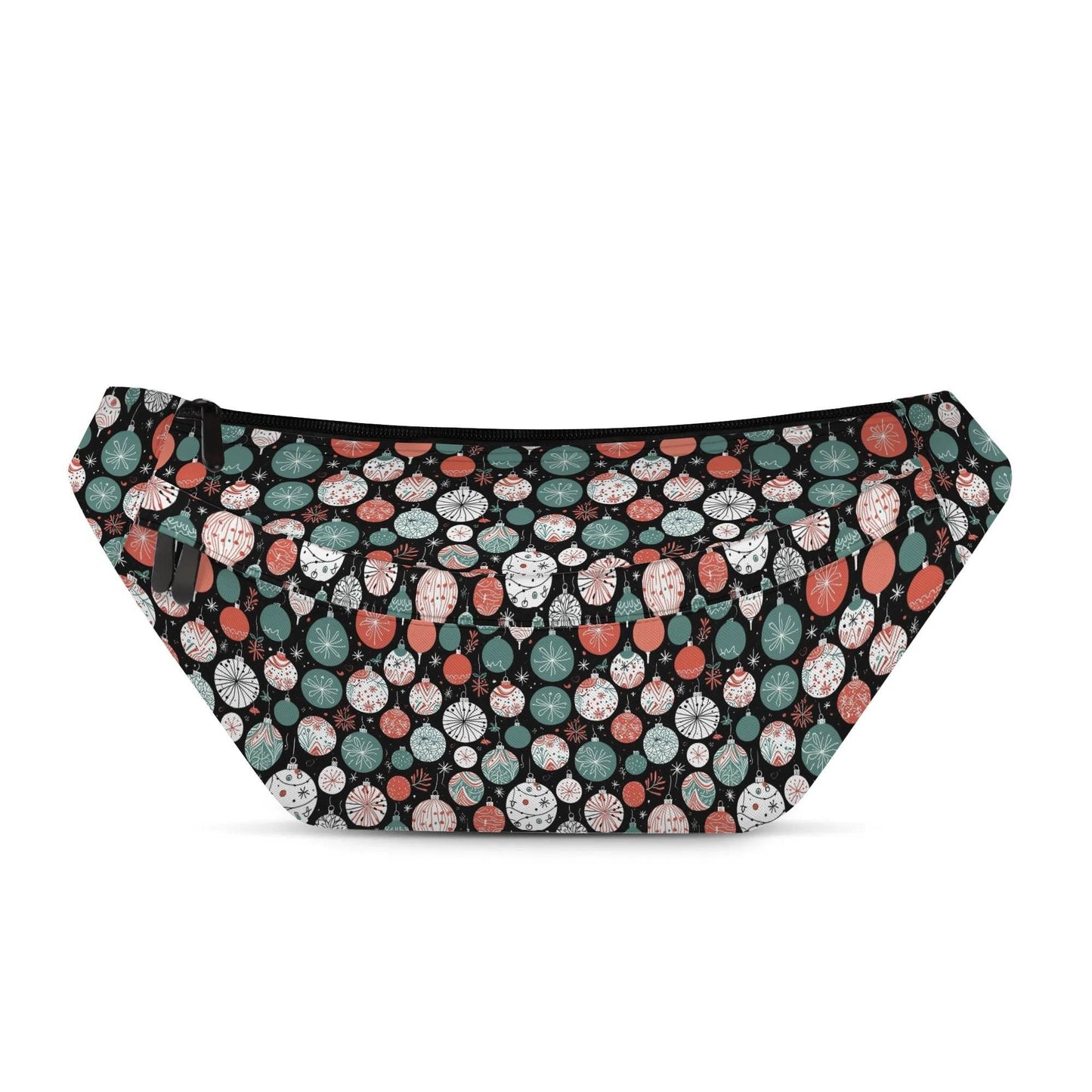 Large Christmas Colorful Ornament Fanny Pack - DeRose Seasonal