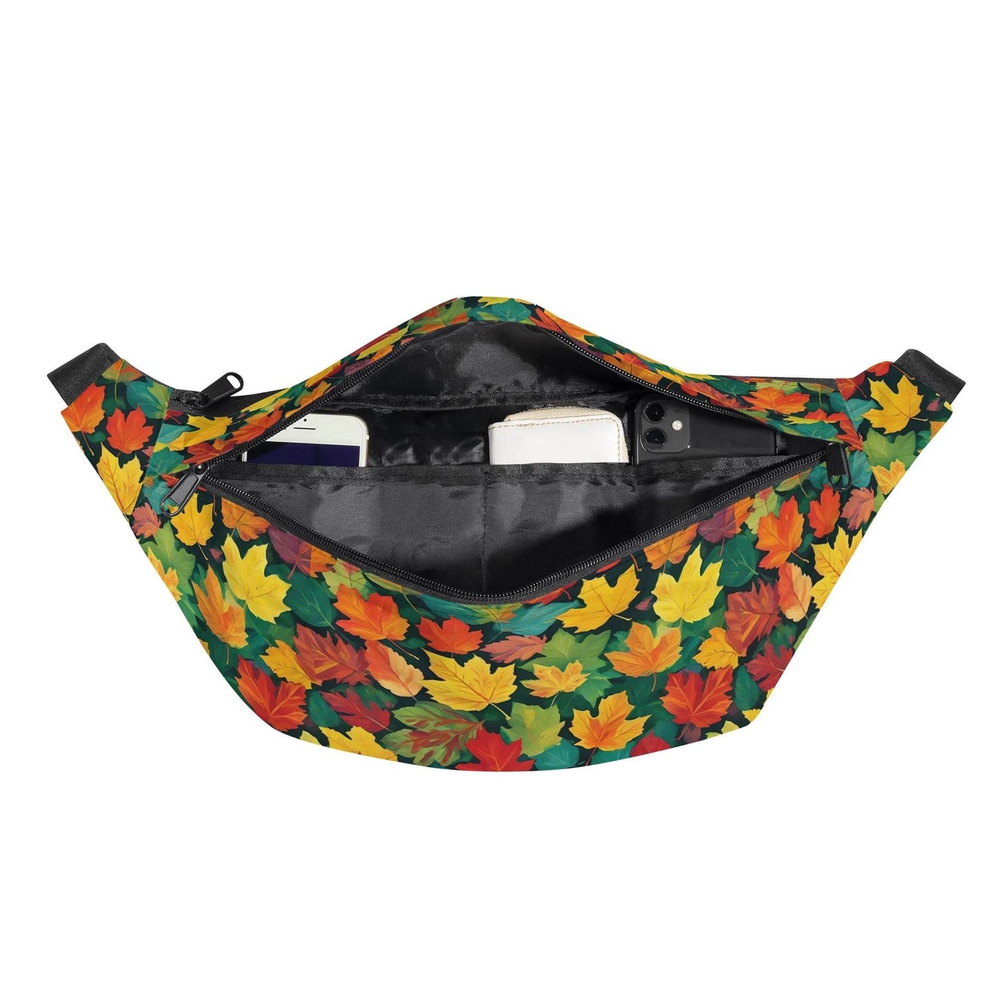 Large Colorful Leaves Fanny Pack - DeRose Seasonal