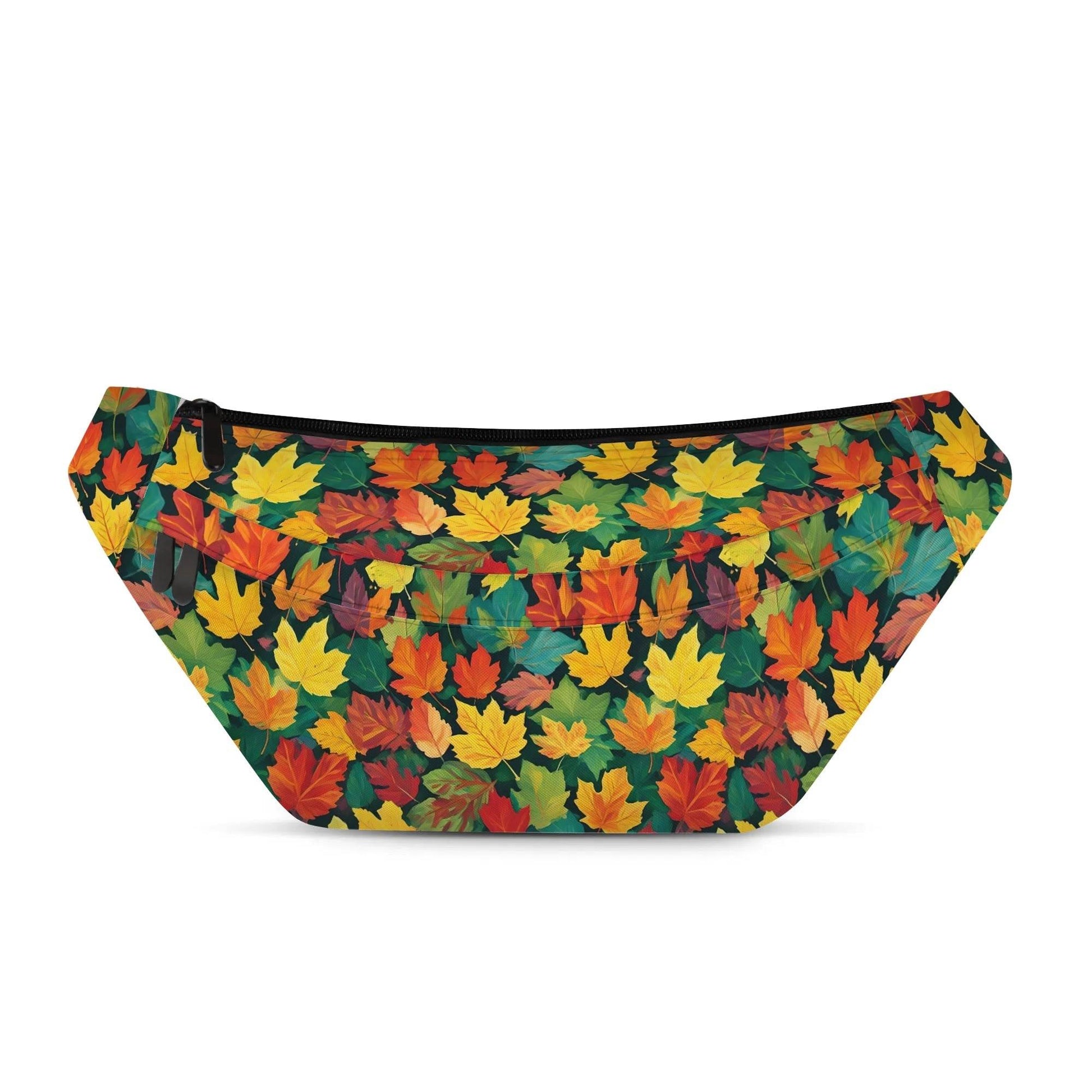 Large Colorful Leaves Fanny Pack - DeRose Seasonal