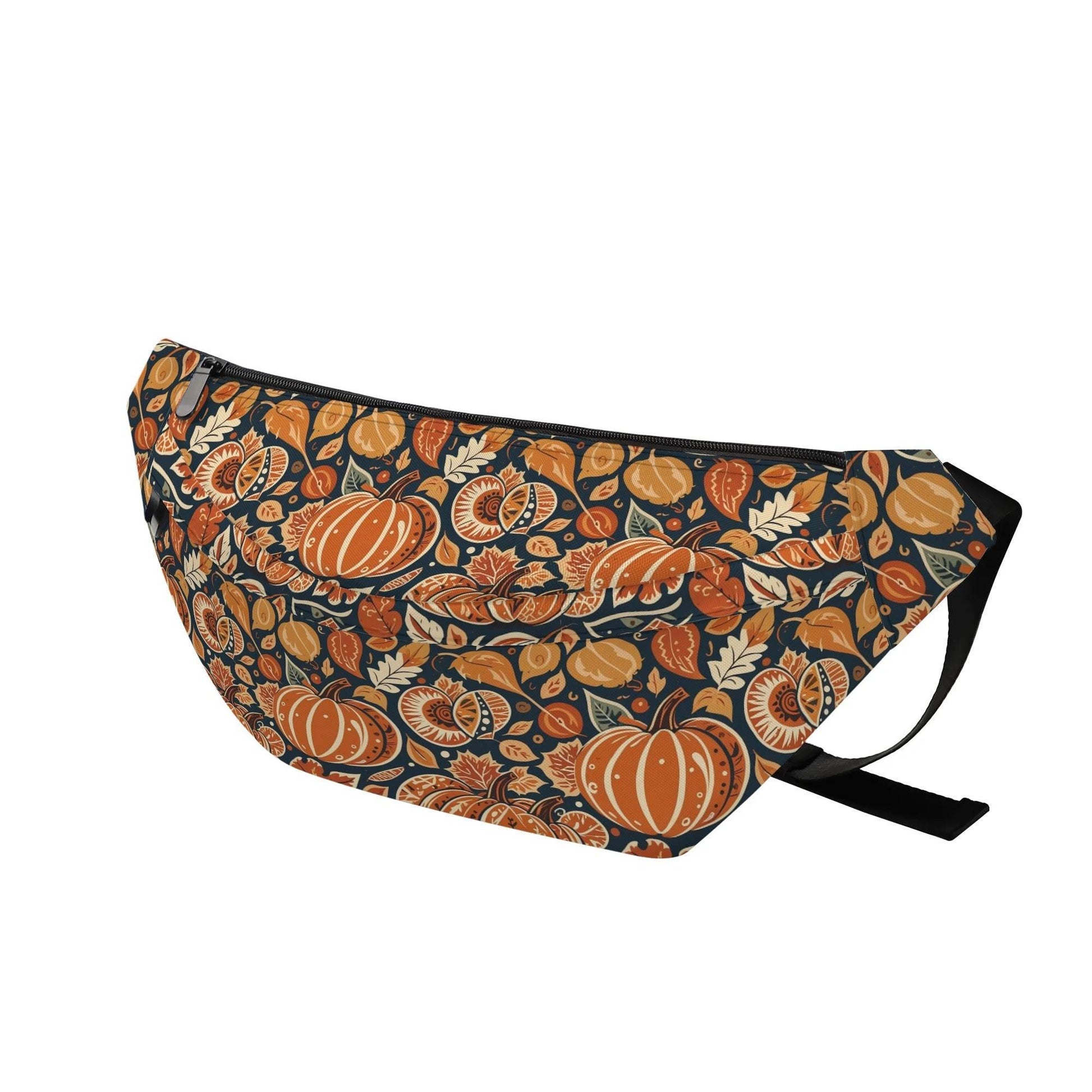 Large Dark Blue Pumpkin Fanny Pack - DeRose Seasonal