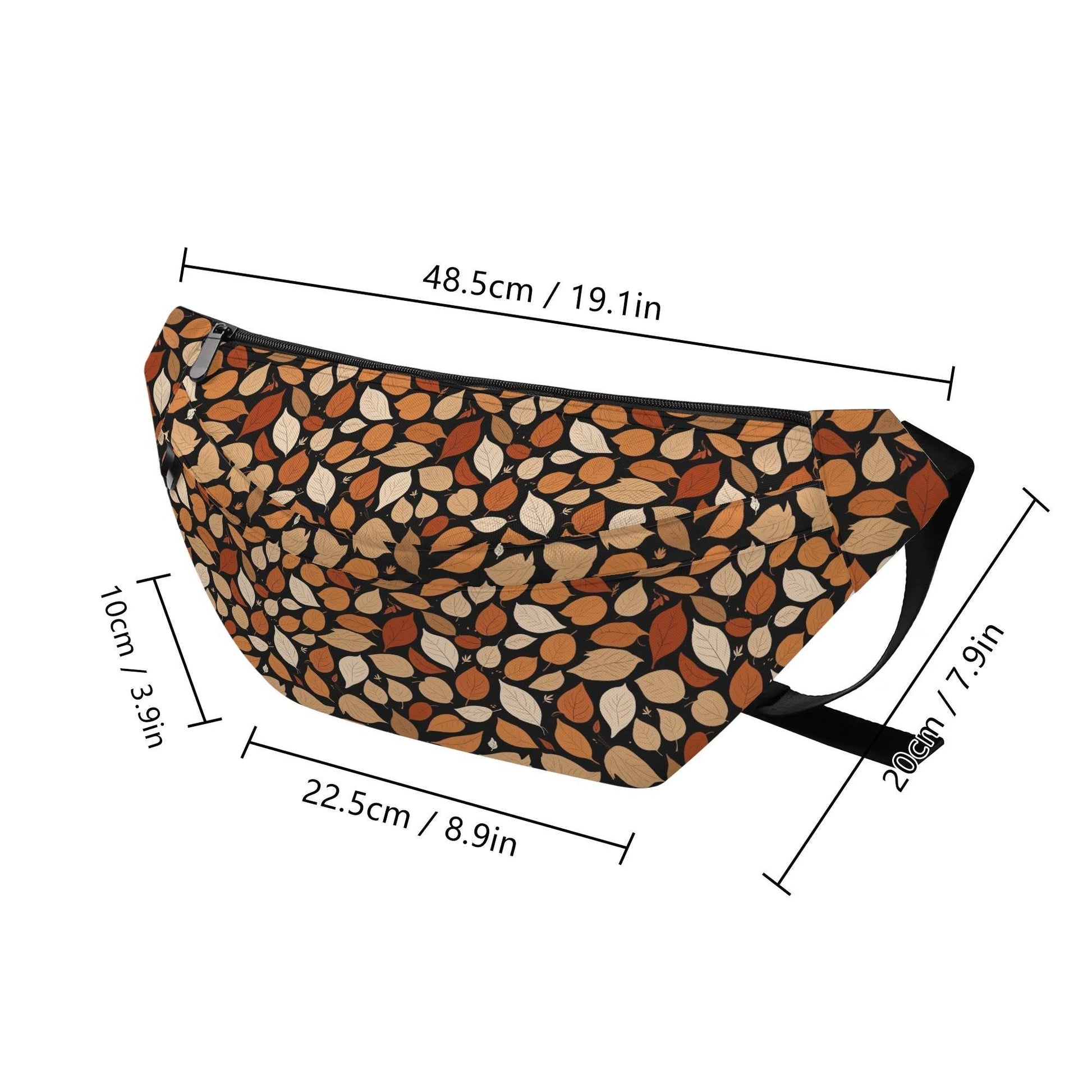 Large Red Leavesl Fanny Pack - DeRose Seasonal