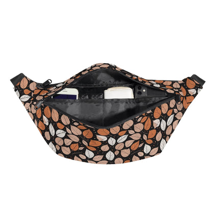Large Dark Leaves Fanny Pack - DeRose Seasonal