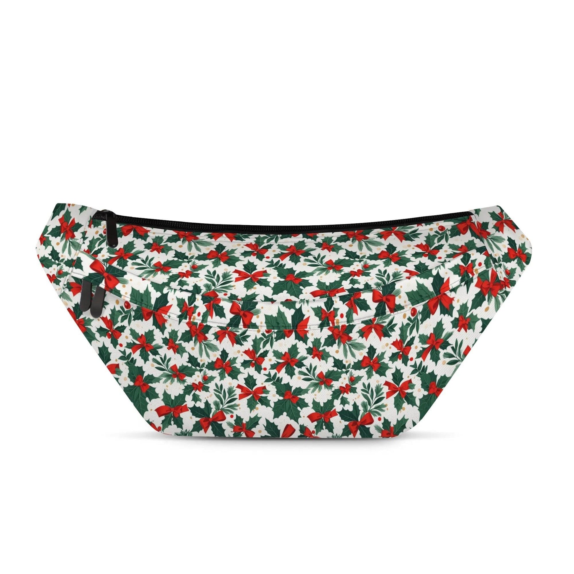 Large Holly Bows Fanny Pack - DeRose Seasonal