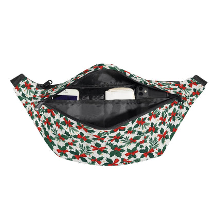 Large Holly Bows Fanny Pack - DeRose Seasonal