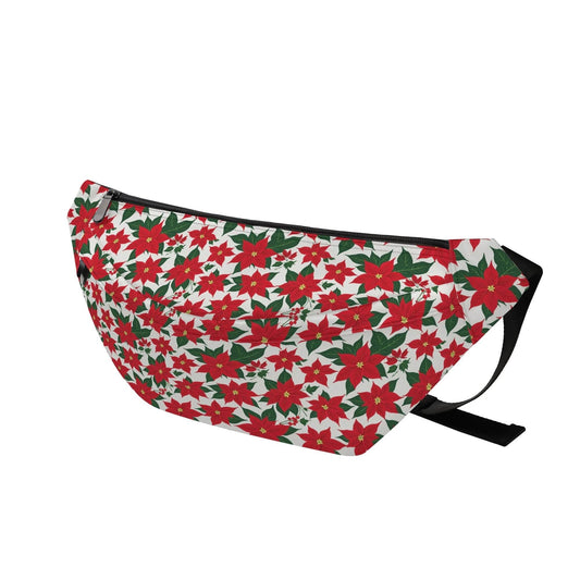 Large Poinsettia Floral Fanny Pack - DeRose Seasonal