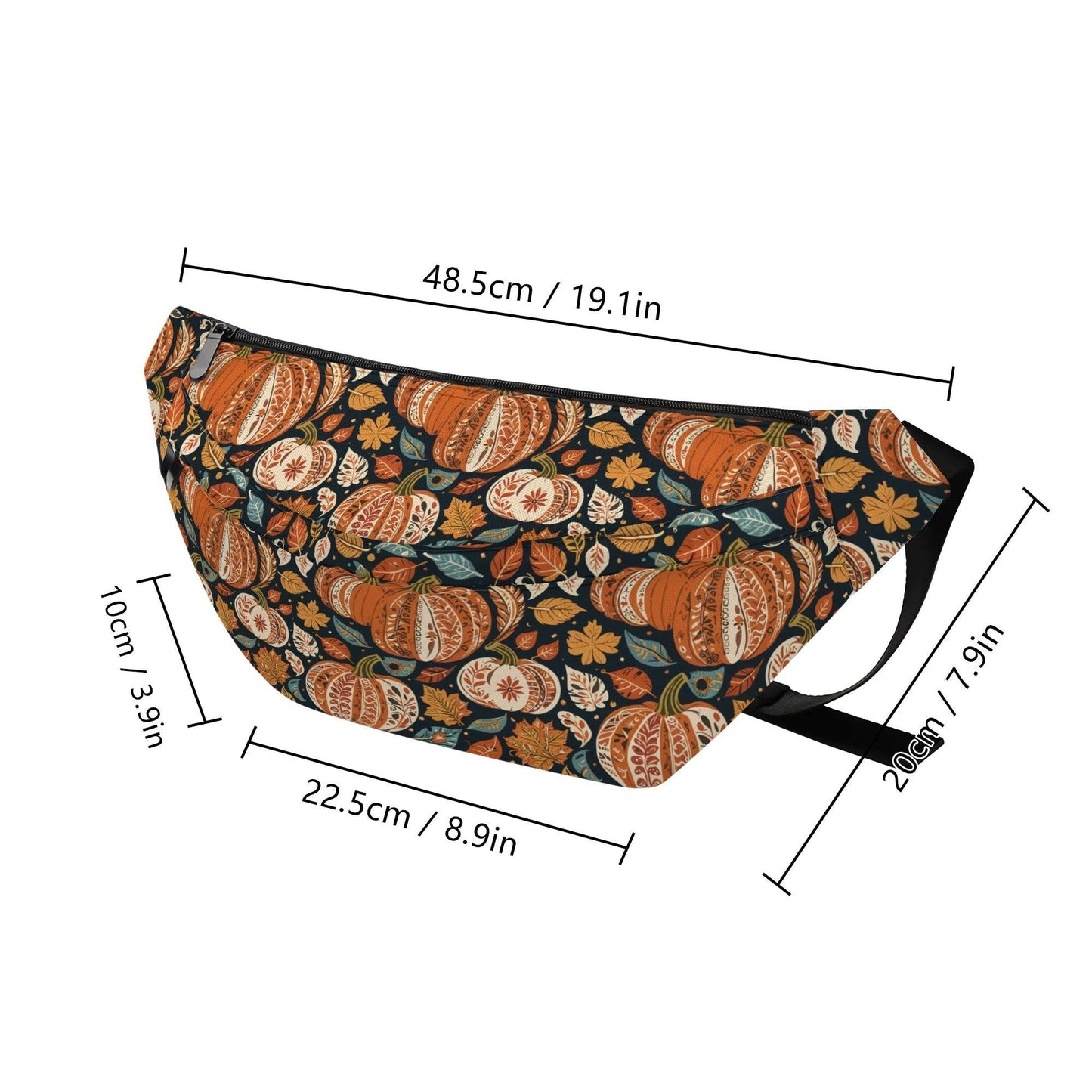 Large Pumpkin Fall Fanny Pack - DeRose Seasonal