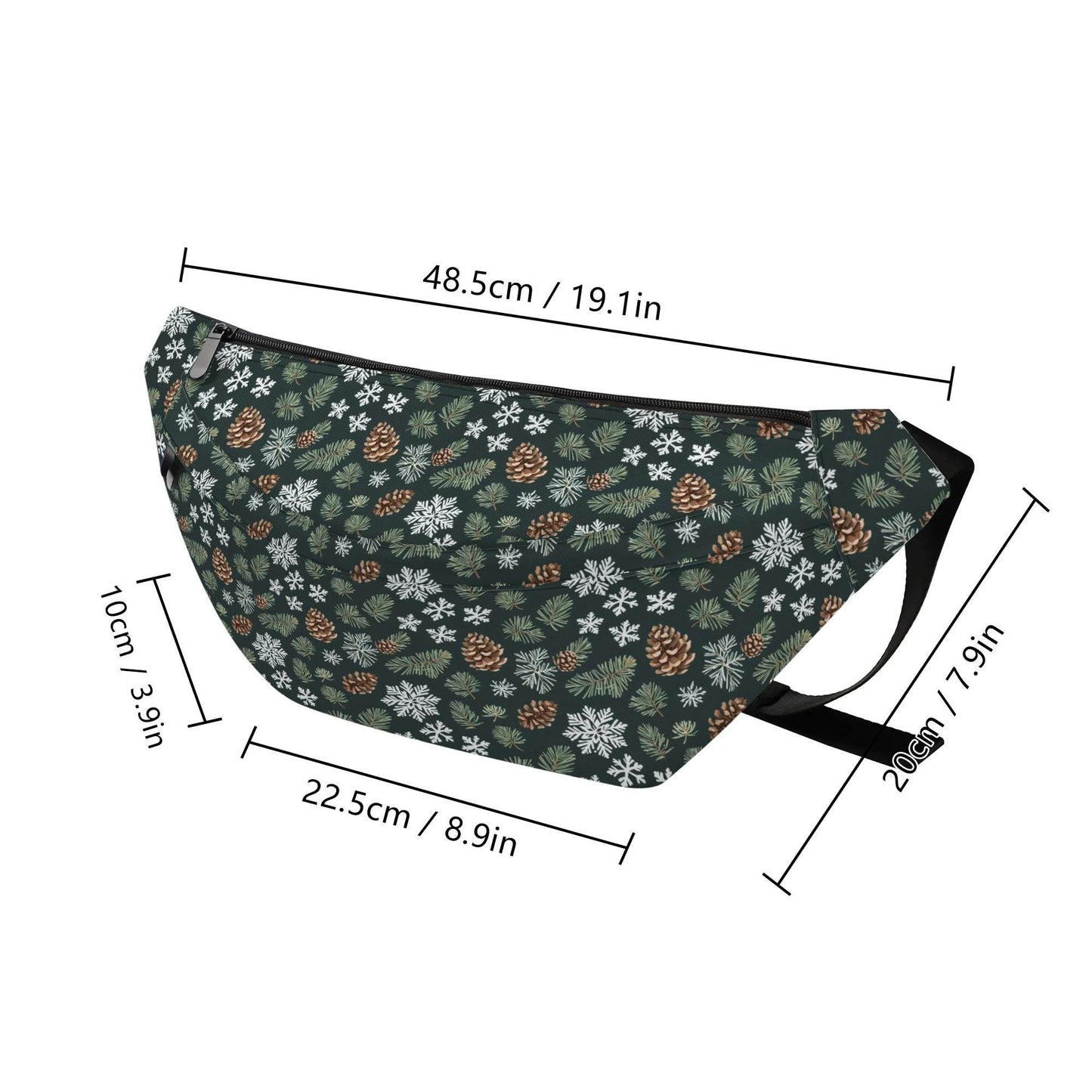 Large Snowflake Pine Fanny Pack - DeRose Seasonal