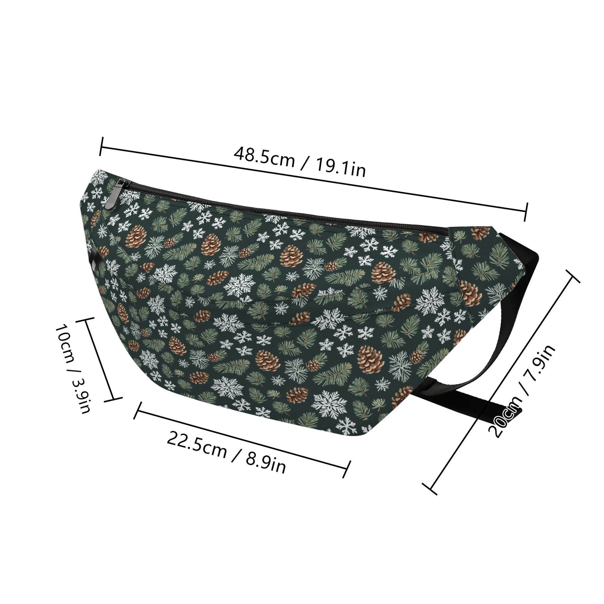 Large Snowflake Pine Fanny Pack - DeRose Seasonal