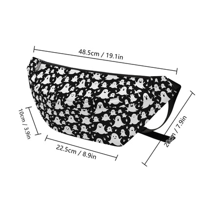 Large Spooky Ghost Fanny Pack - DeRose Seasonal