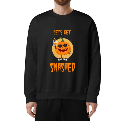Lets Get Smashed Pumpkin Unisex Cotton Sweatshirt - DeRose Seasonal