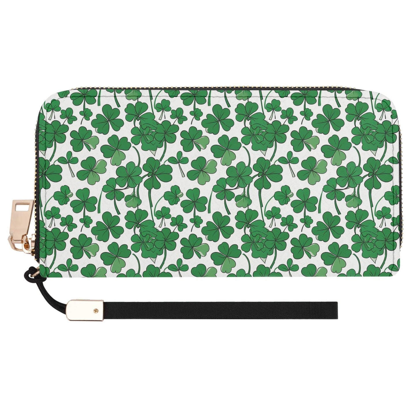 Little Clover Leather Zipper Women's Wristlet Wallet - DeRose Seasonal