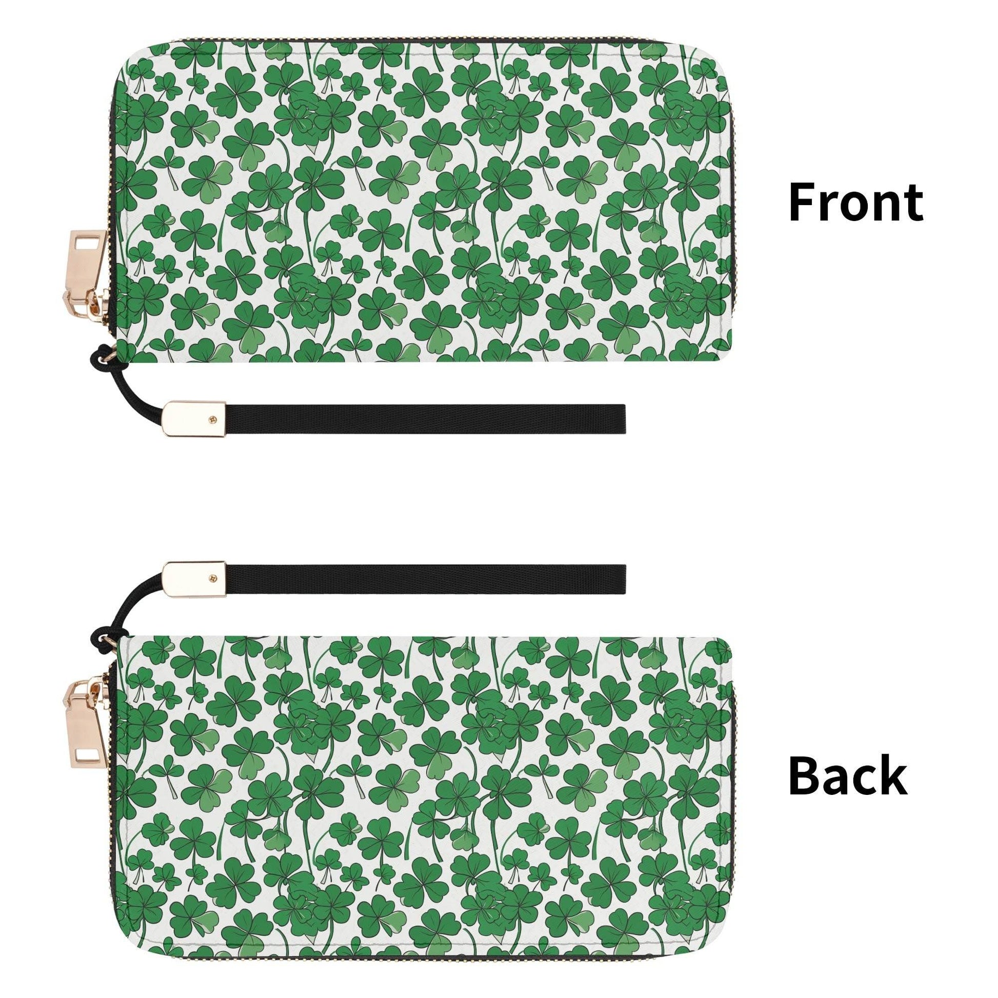 Little Clover Leather Zipper Women's Wristlet Wallet - DeRose Seasonal