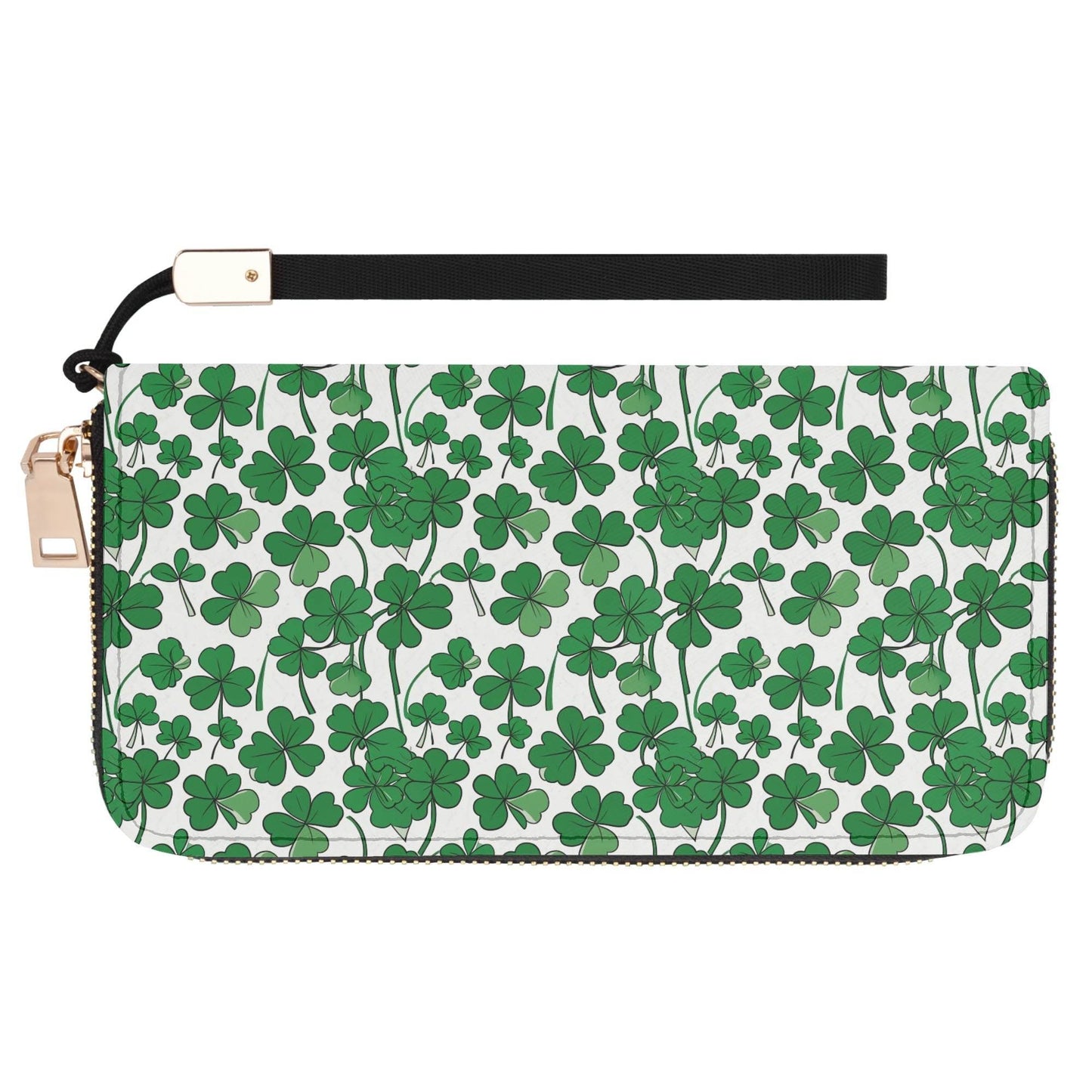 Little Clover Leather Zipper Women's Wristlet Wallet - DeRose Seasonal