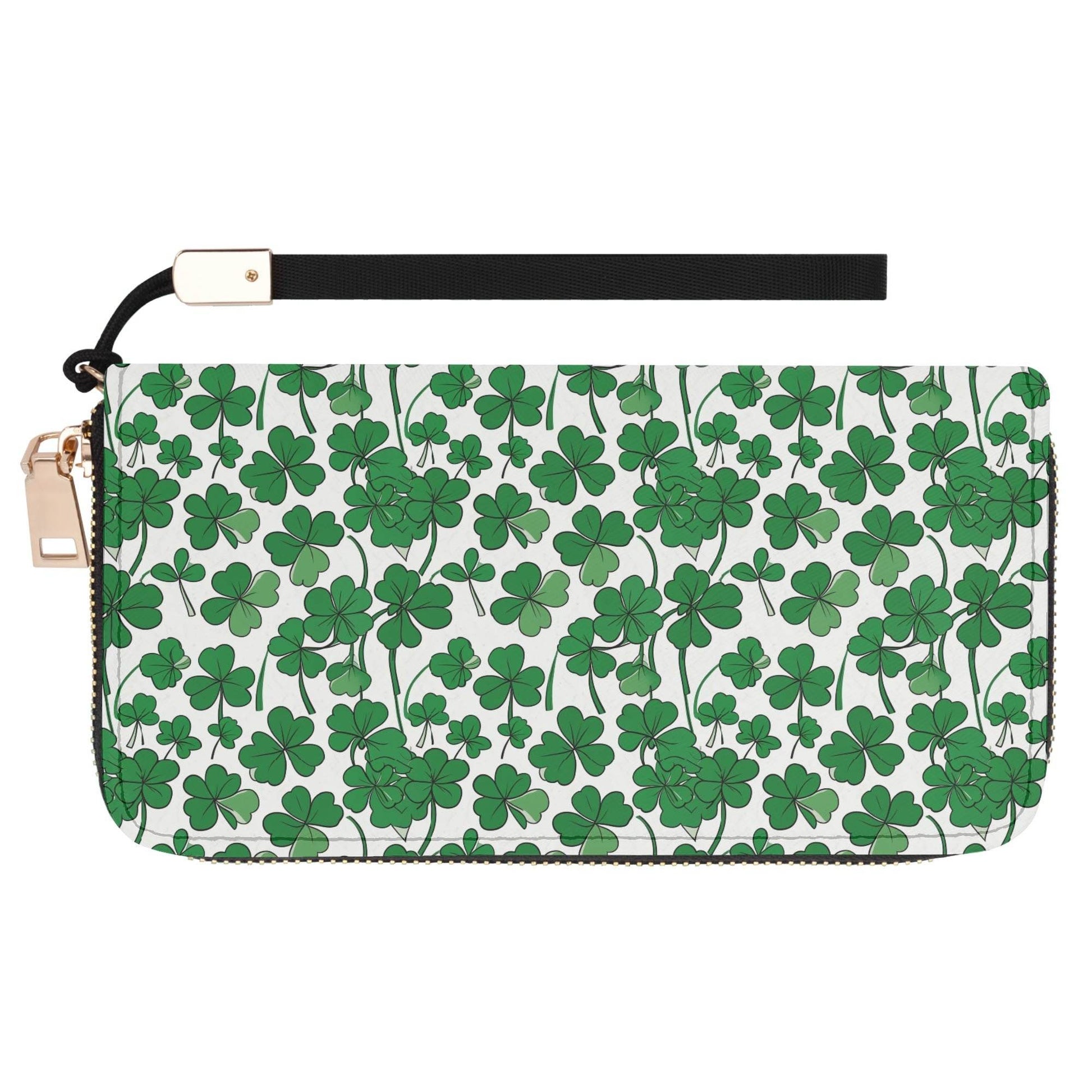 Little Clover Leather Zipper Women's Wristlet Wallet - DeRose Seasonal