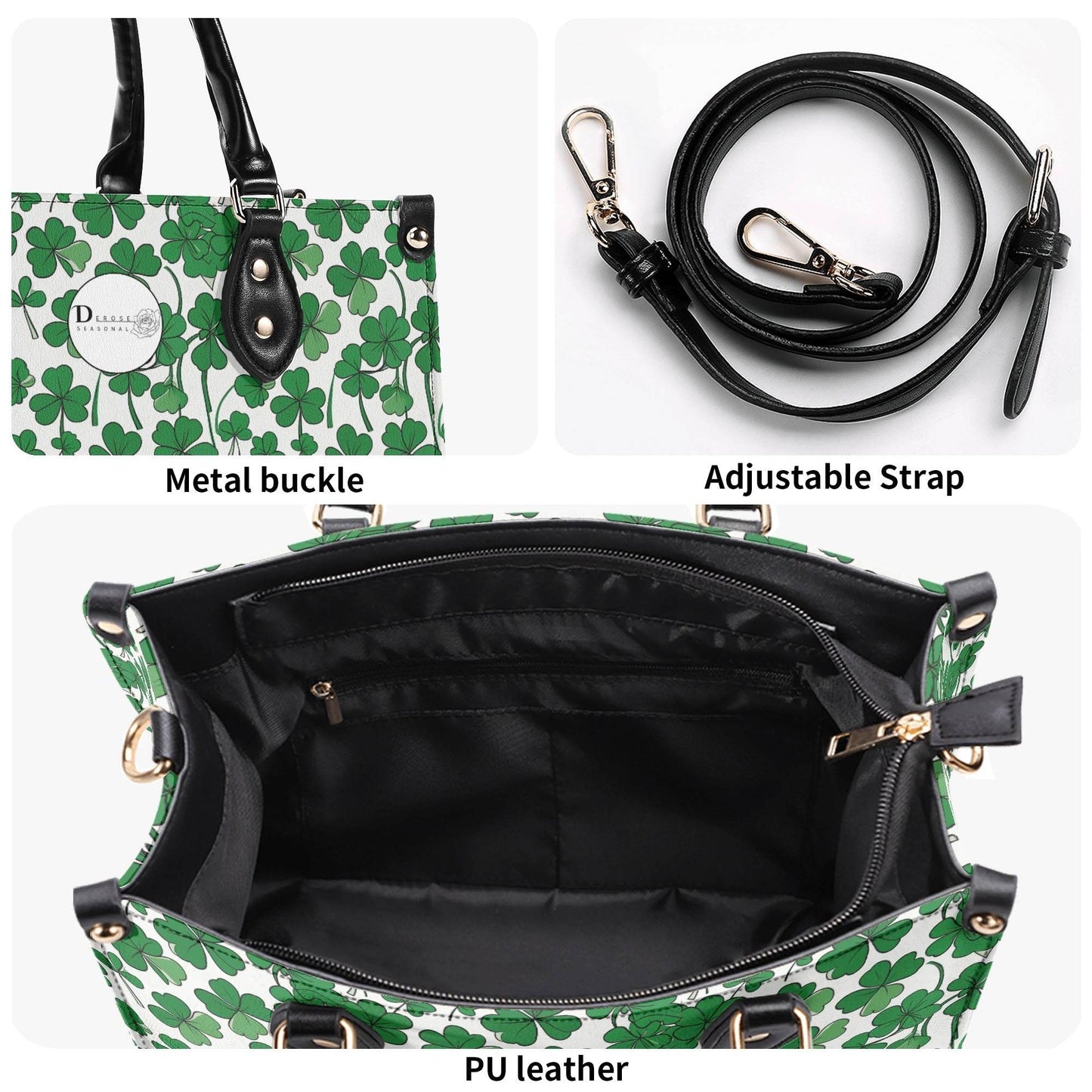 Little Clover Luxury Women Leather Handbag (3 sizes) - DeRose Seasonal