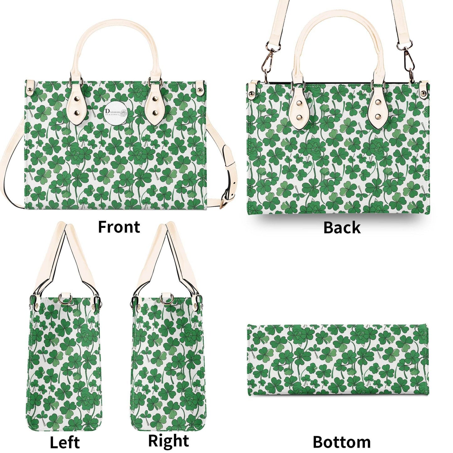 Little Clover Luxury Women Leather Handbag (3 sizes) - DeRose Seasonal