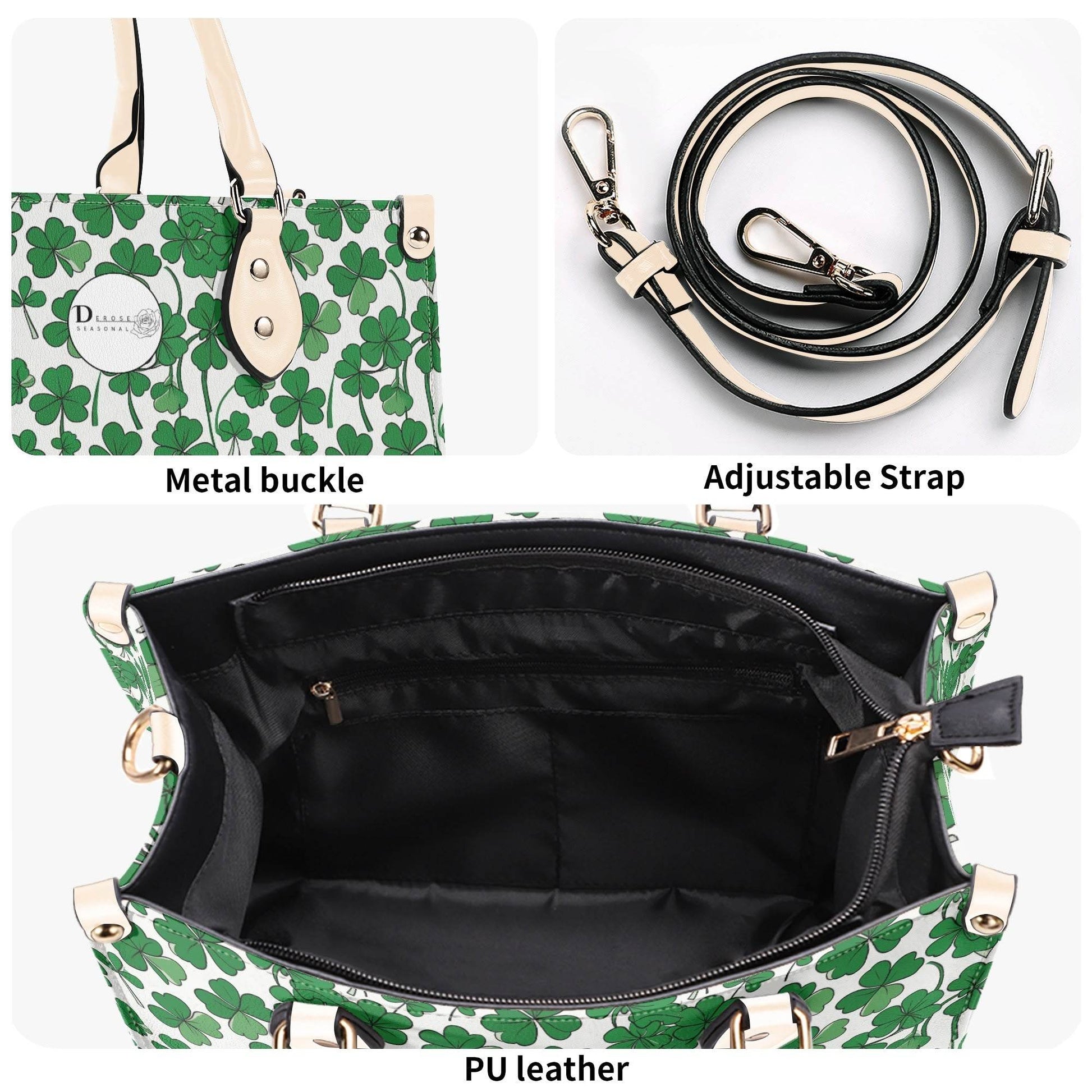 Little Clover Luxury Women Leather Handbag (3 sizes) - DeRose Seasonal