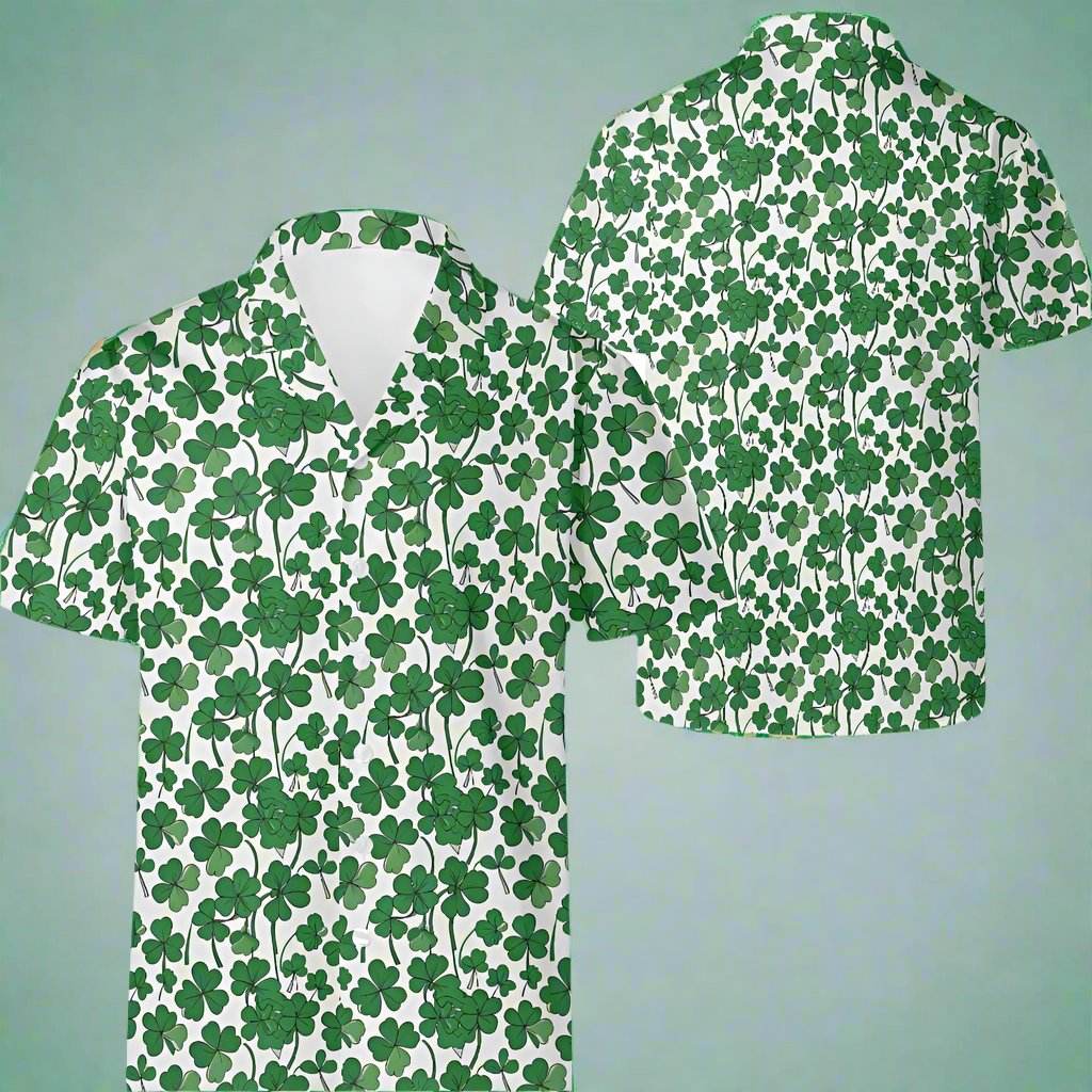 Little Clover Men's Casual Hawaiian Shirt - DeRose Seasonal