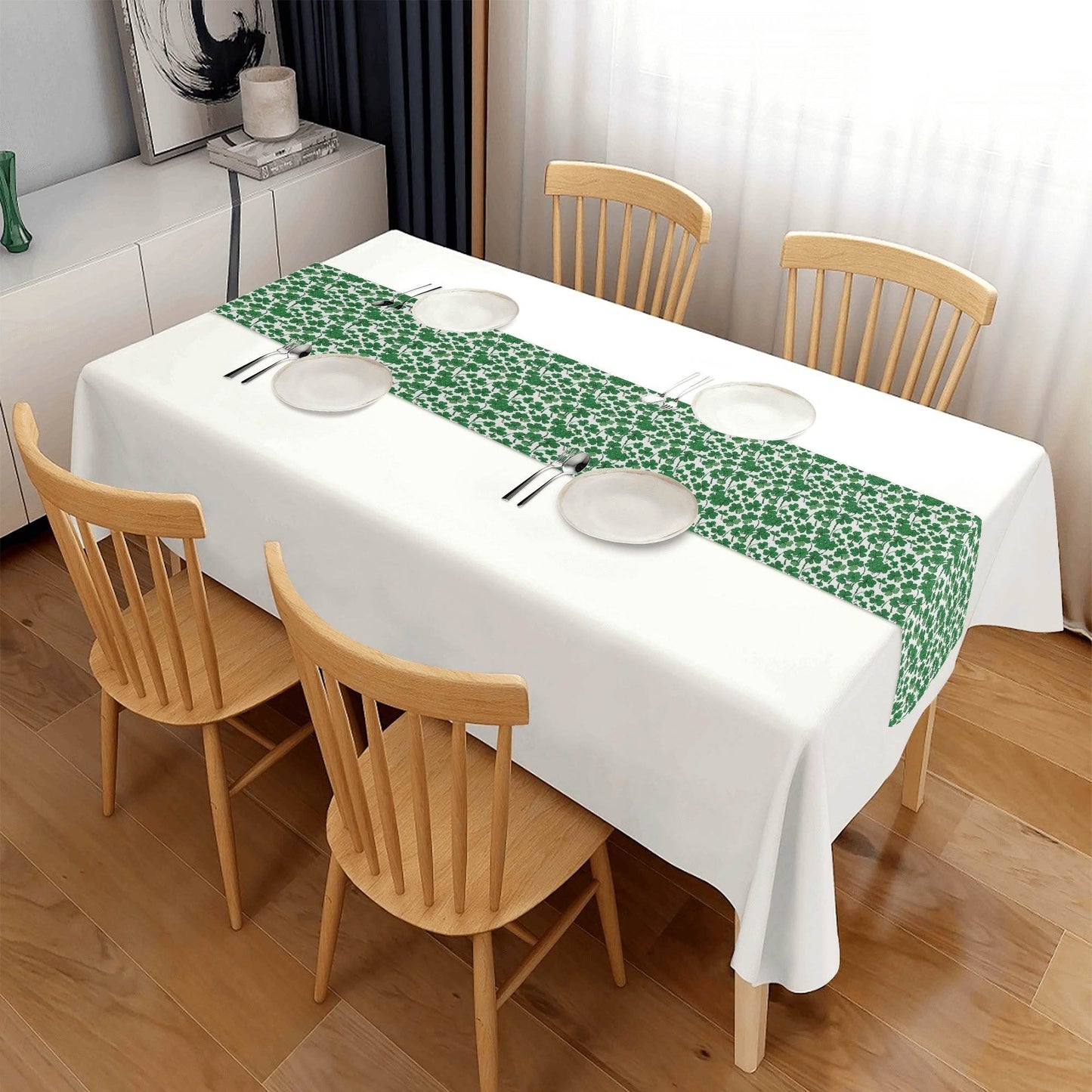 Little Clover Polyester Table Runner - DeRose Seasonal