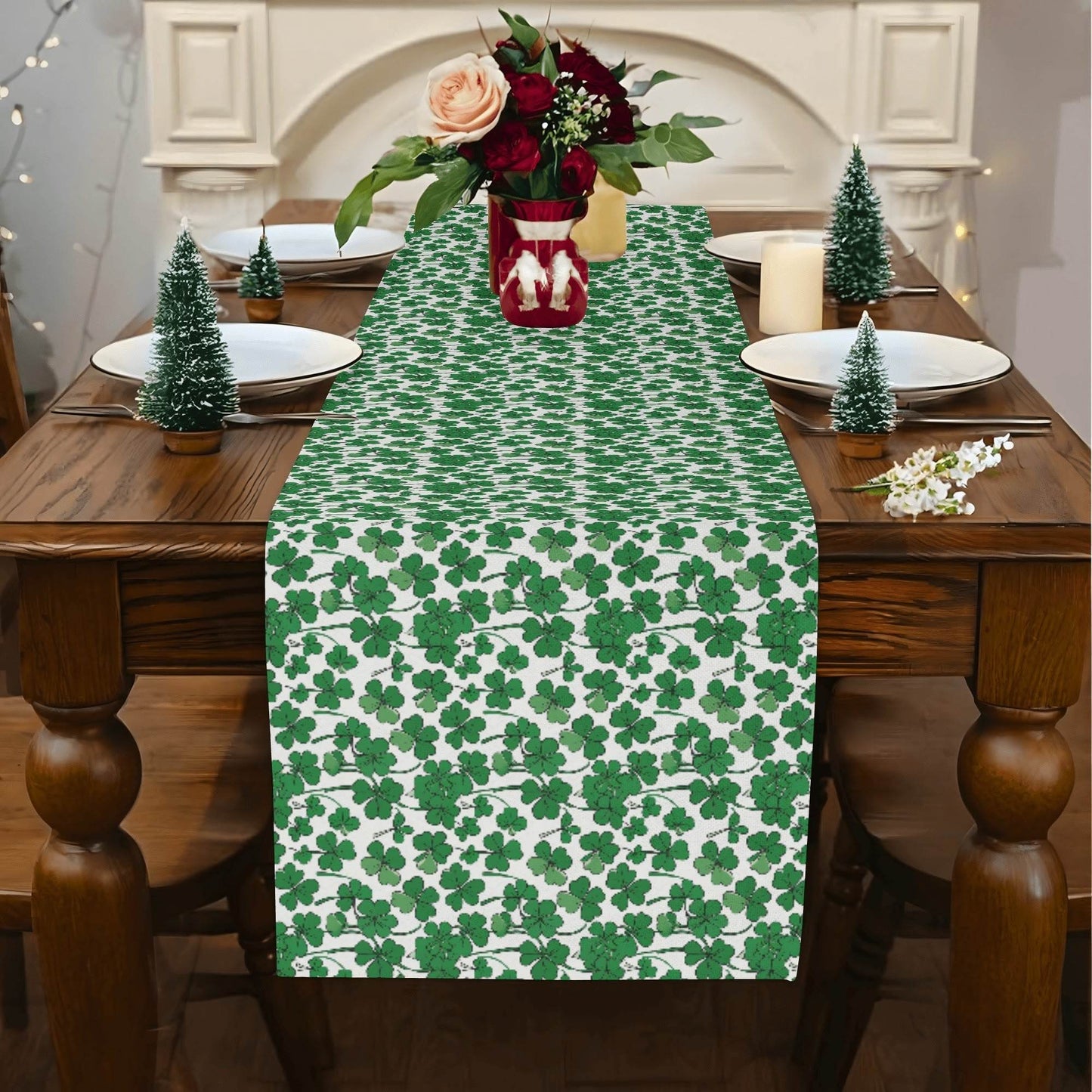 Little Clover Polyester Table Runner - DeRose Seasonal