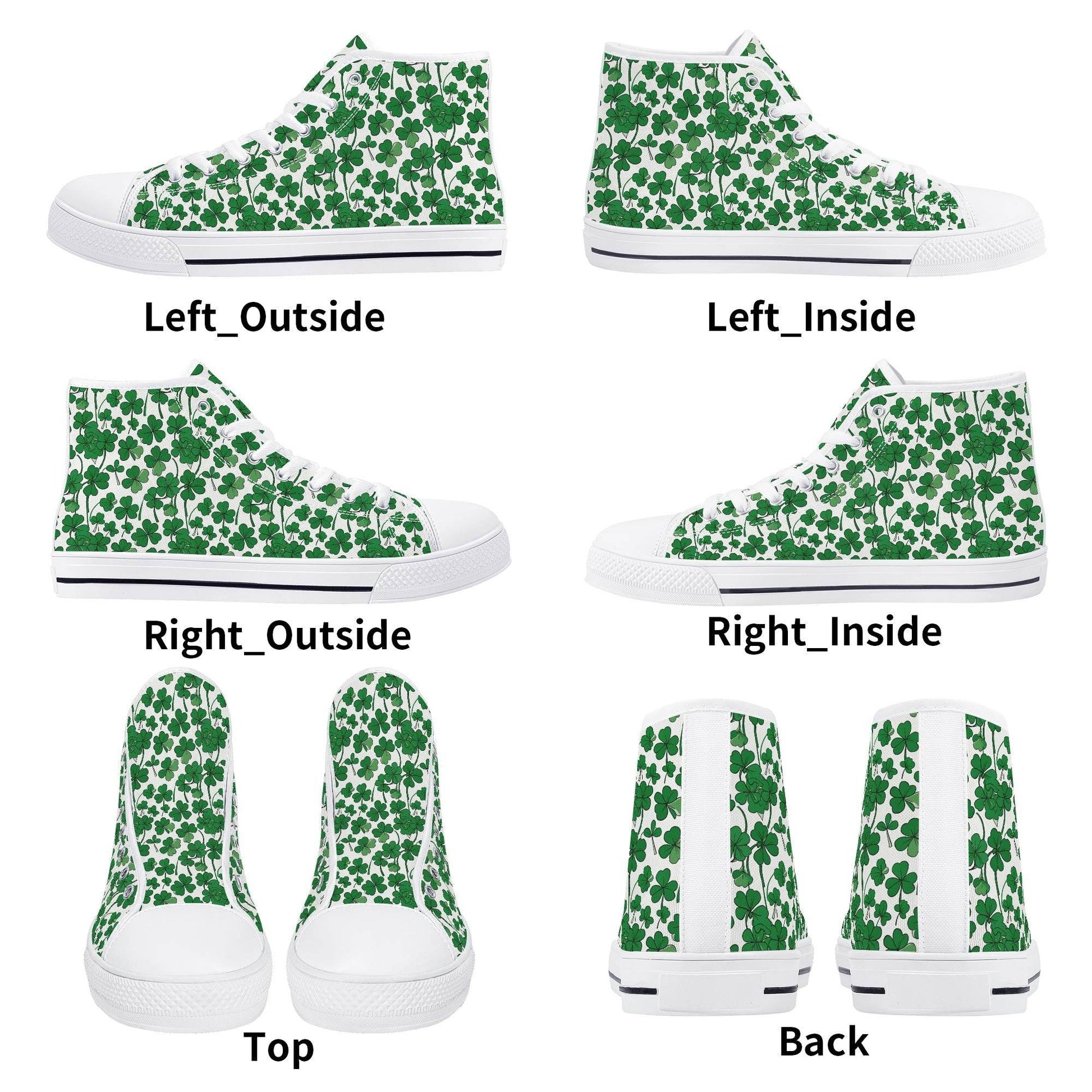 Little Clover Women's High Top Canvas Shoes - DeRose Seasonal