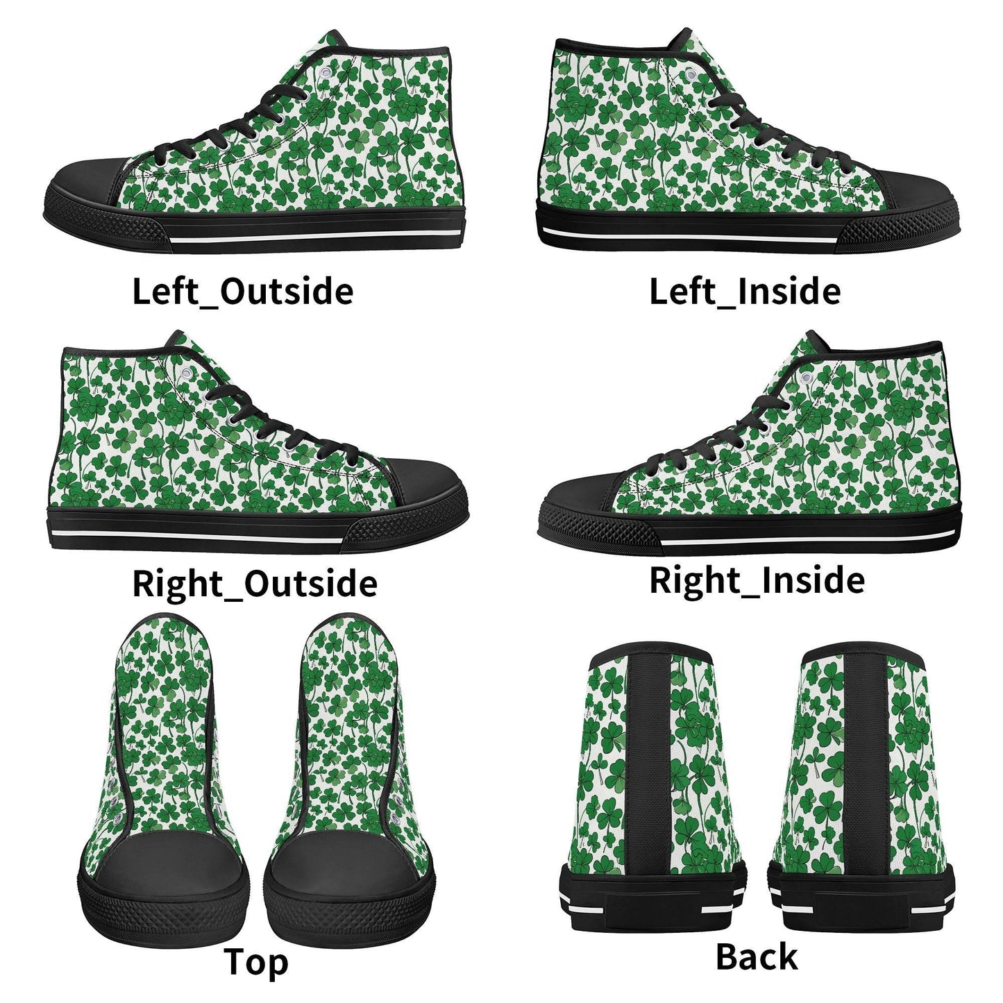 Little Clover Women's High Top Canvas Shoes - DeRose Seasonal