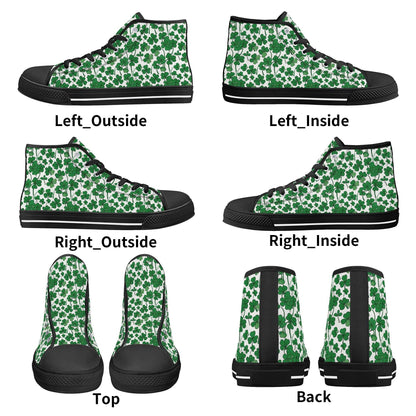 Little Clover Women's High Top Canvas Shoes - DeRose Seasonal