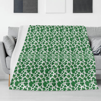 Little Clovers Flannel Breathable Blanket 4 Sizes - DeRose Seasonal