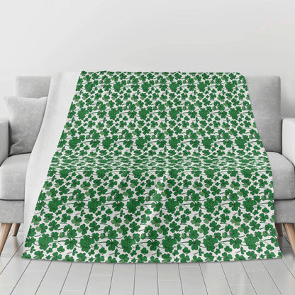 Little Clovers Flannel Breathable Blanket 4 Sizes - DeRose Seasonal