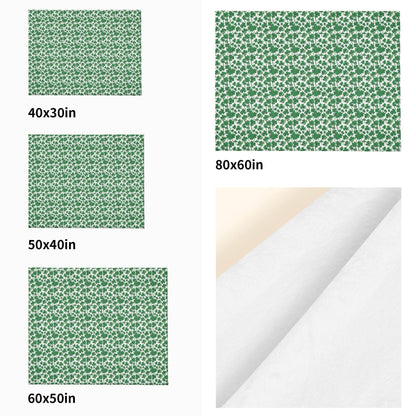Little Clovers Flannel Breathable Blanket 4 Sizes - DeRose Seasonal