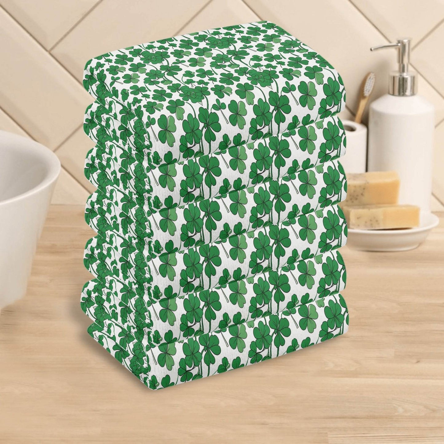 Little Clovers Hand Towels (6 Pcs) - DeRose Seasonal