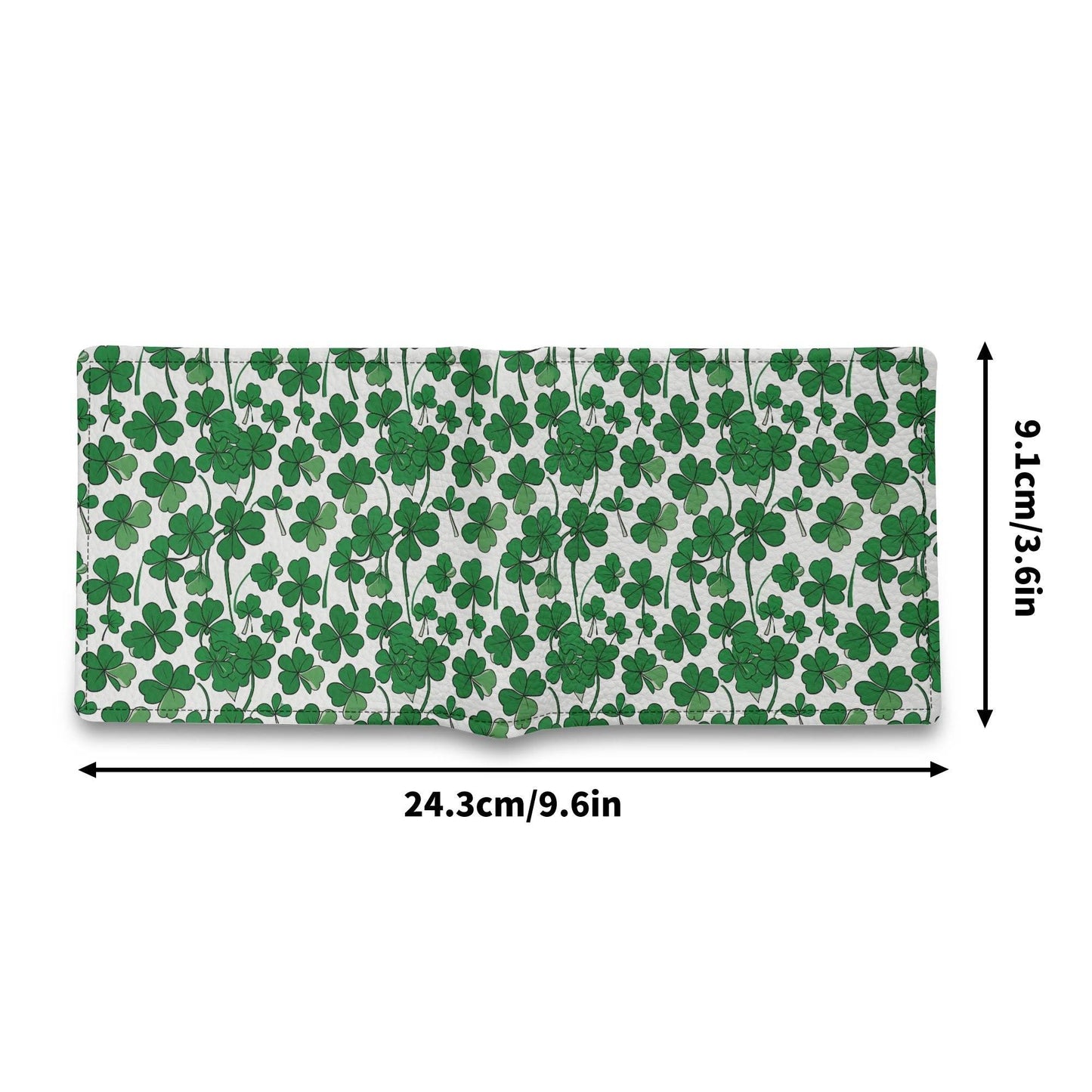 Little Clovers Leather Men's Folded Wallet - DeRose Seasonal