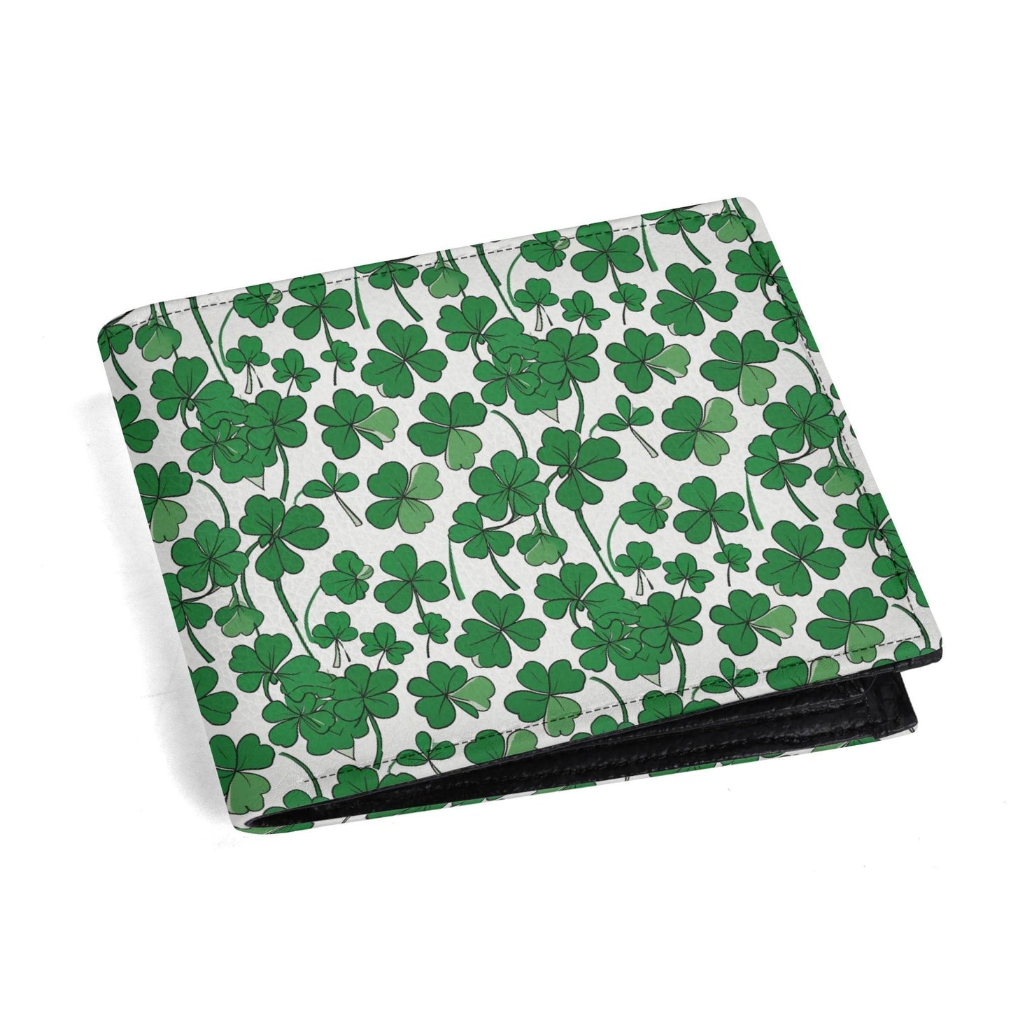 Little Clovers Leather Men's Folded Wallet - DeRose Seasonal